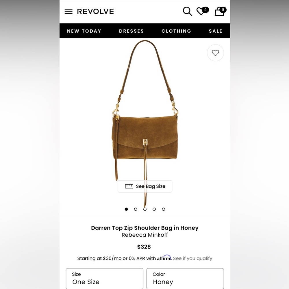 Rebecca Minkoff Honey Brown Shoulder Bag